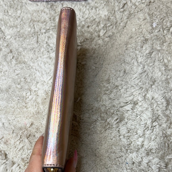 NWT Tory Burch Limited Edition Robinson Metallic Zip Continental Wallet - Picture 3 of 11